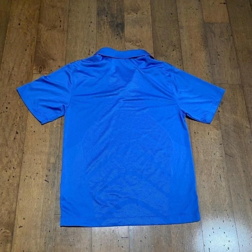 Nike Golf Dri-Fit Zonal Cooling Blue Polo Shirt Size Small